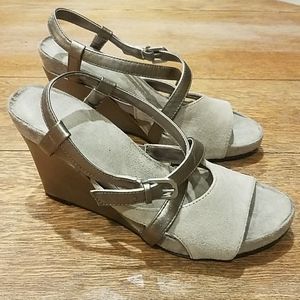 Aerosol grey wedge sandal